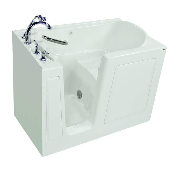 American Standard Exclusive Series 51 in. x 31 in. Left Hand Walk-In Soaking Tub with Quick Drain in White