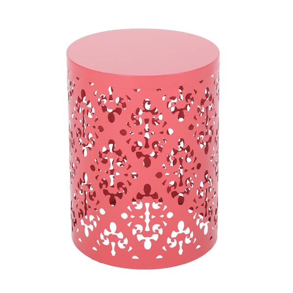 Unbranded Coral Metal Outdoor Side Table