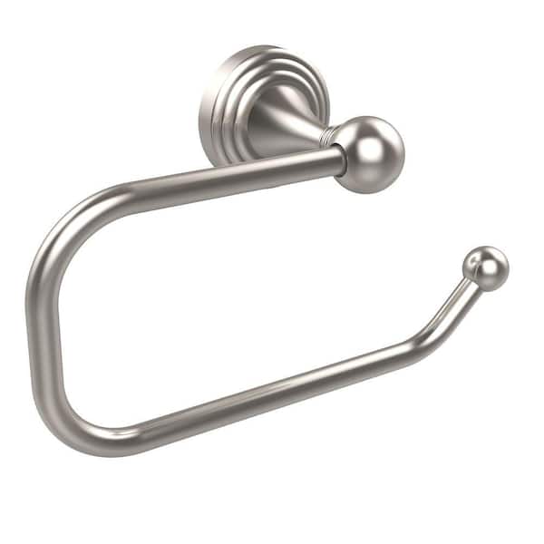 Allied Brass Sag Harbor Collection European Style Single Post Toilet Paper Holder in Satin Nickel