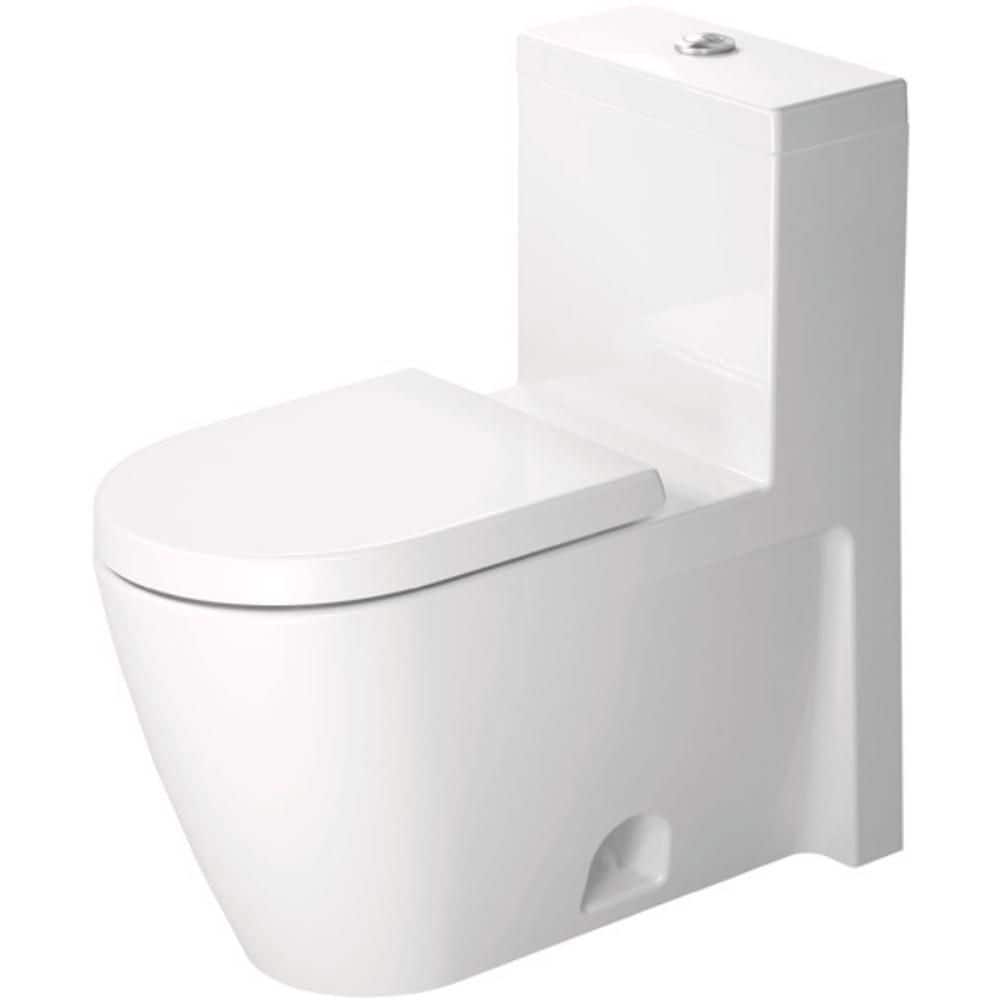 Duravit Starck 2 1piece 1.28 GPF Single Flush Elongated Toilet in White (Seat Included