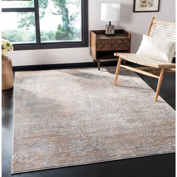 Invista Beige/Cream 8 ft. x 10 ft. Abstract Area Rug
