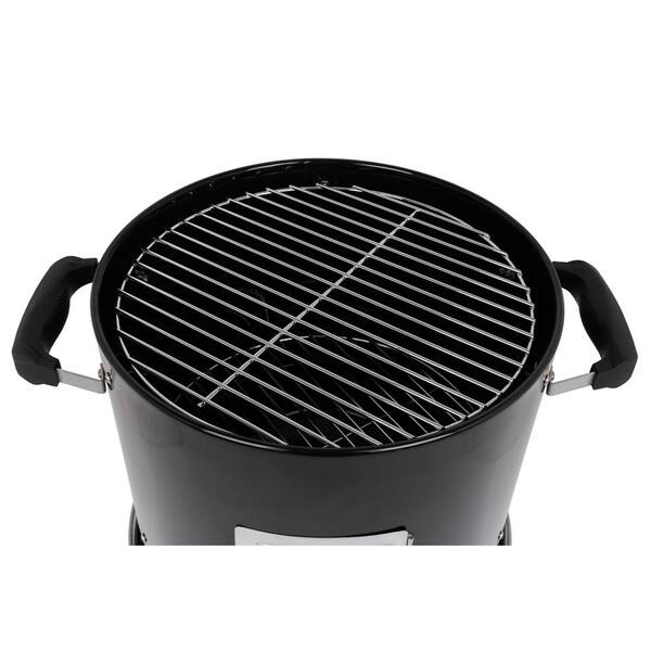 Dyna-Glo Compact 19 in. Dia Charcoal Smoker in High Gloss Black DGVS390BC-D  - The Home Depot