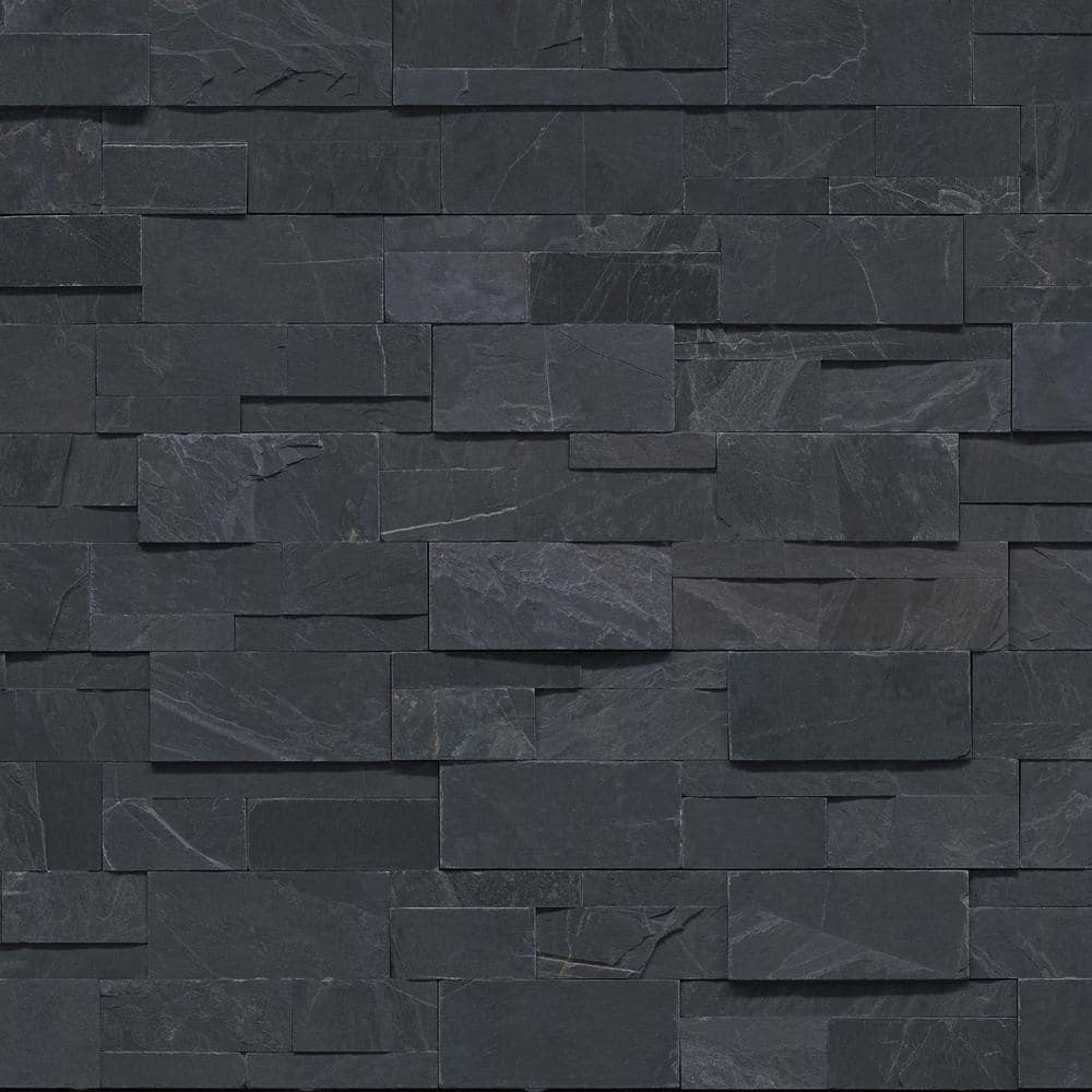 MSI Take Home Tile Sample - XL Premium Splitface Black Ledger