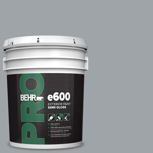 BEHR PRO 5 gal. #N510-4 Supernova Semi-Gloss Acrylic Exterior Paint