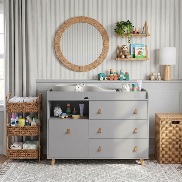 modern nursery dresser DaVinci Charlie 6-Drawer Double Dresser