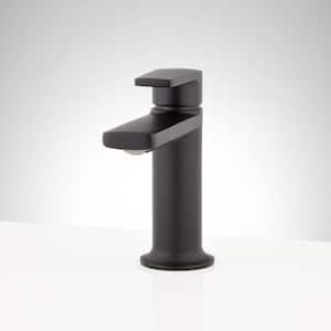 Berwyn Single Handle Bathroom Faucet with Drain Kit Included in Matte Black