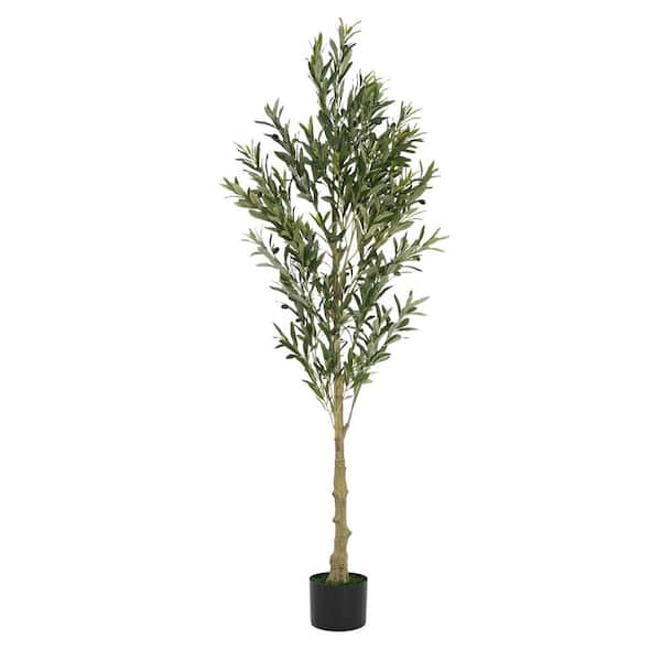 Afoxsos 6 ft. Artificial Olive Tree in Pot