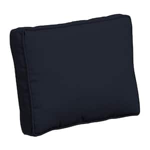 ProFoam 24 in. x 19 in. Classic Navy Blue Rectangle Outdoor Plush Deep Seat Pillow Back
