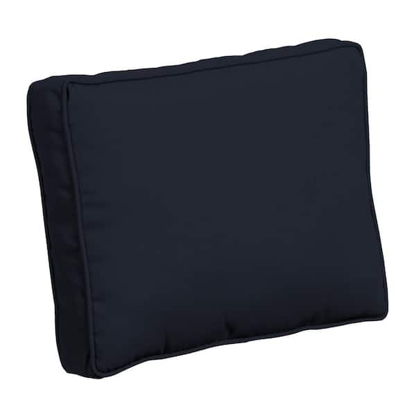 ARDEN SELECTIONS ProFoam 24 in. x 19 in. Classic Navy Blue Rectangle Outdoor Plush Deep Seat Pillow Back
