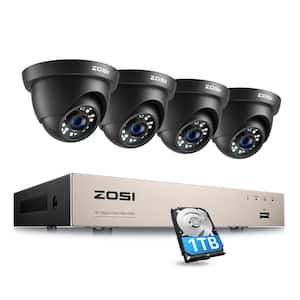 Zosi H.265 Plus 8-channel 5mp-lite Dvr 1tb Hard Drive Security Camera 