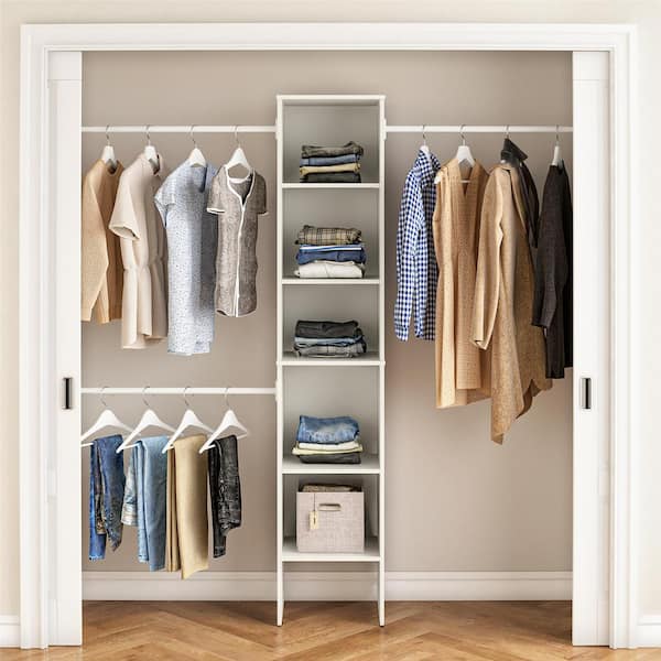 StyleWell Westport 17 in. W x 83.25 in. H White Laminate Board