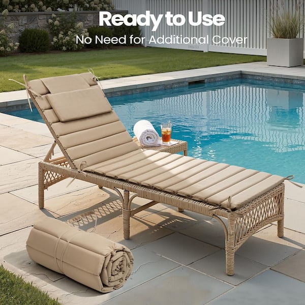 Pellebant 20.9 in. x 70.9 in. 1-Piece Outdoor Chaise Lounge