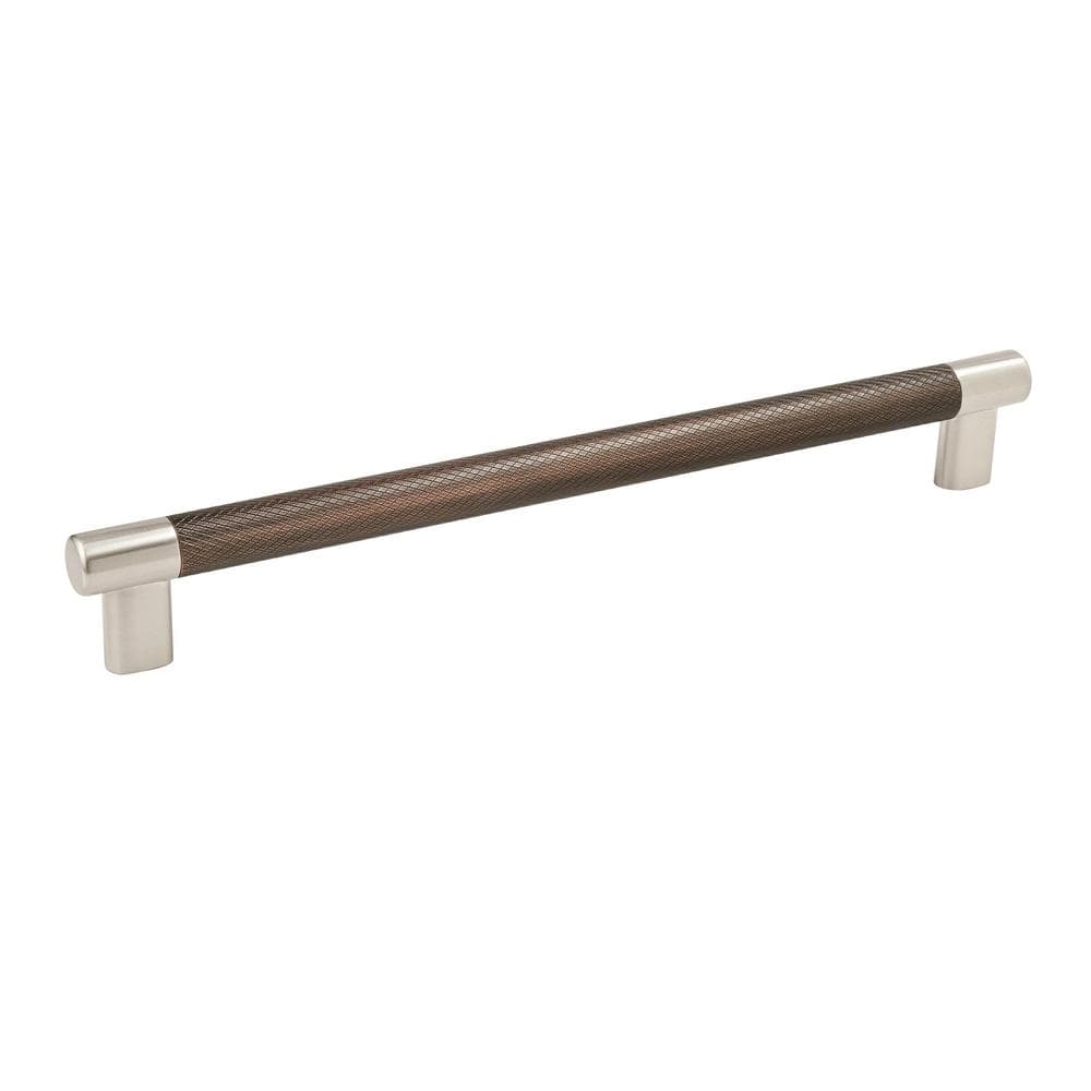 Esquire 10-1/16 in. (256mm) Modern Satin Nickel/Oil-Rubbed Bronze Bar Cabin