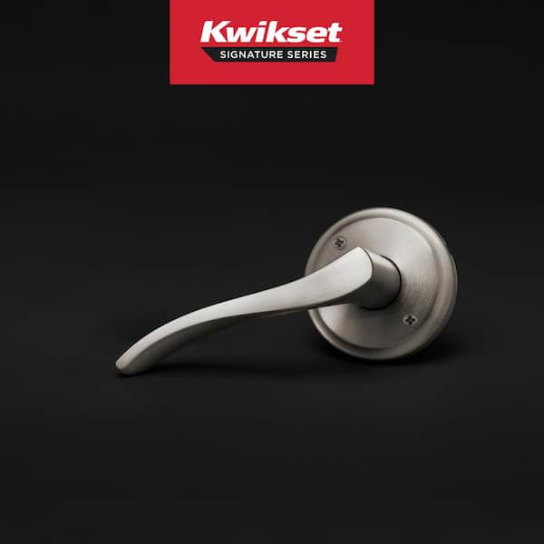 Kwikset Sedona Satin Nickel Left Handed Round Wave Half Dummy Door