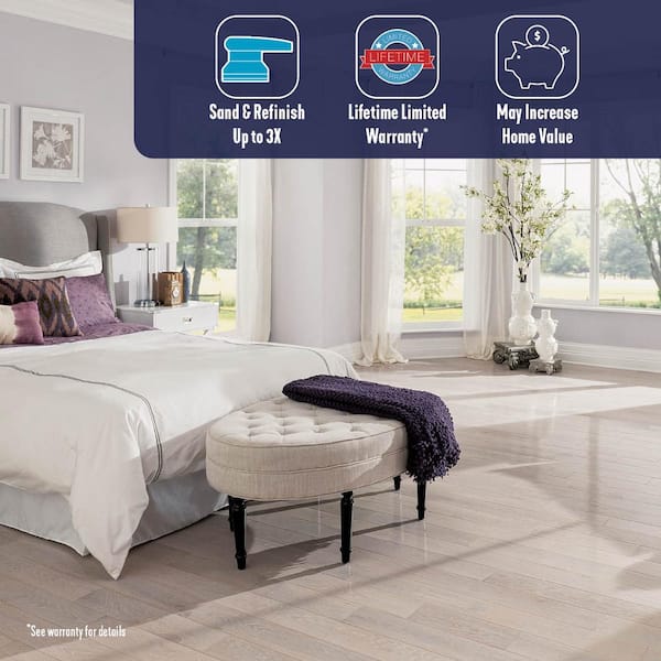 American Originals Tinted Tea Oak 3/4 in. T x 3-1/4 in. W Smooth Solid Hardwood Flooring (22 sq.ft./ctn)