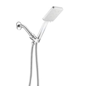 3.94 in. Single-Handle 6-Spray Wall Mount High Pressure Shower Faucet in Chrome (Valve Included)
