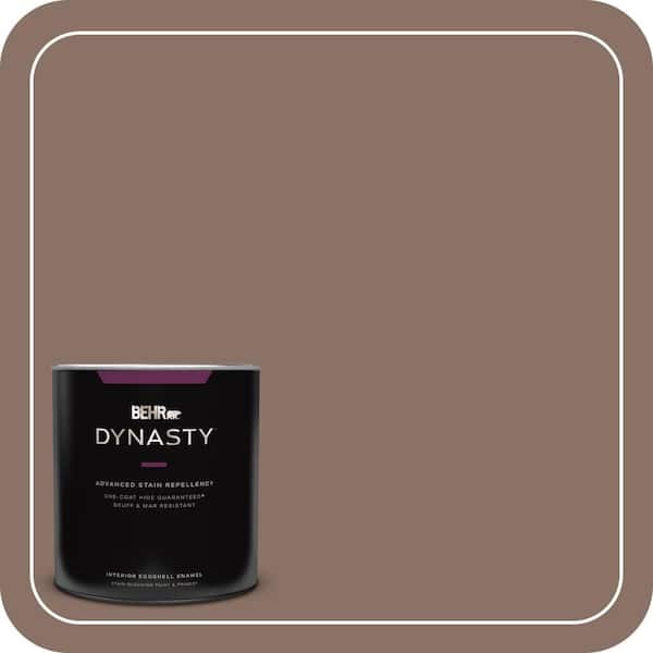 BEHR DYNASTY 1 qt. #770B-6 Oakwood Brown Eggshell Enamel Interior Stain-Blocking Paint and Primer