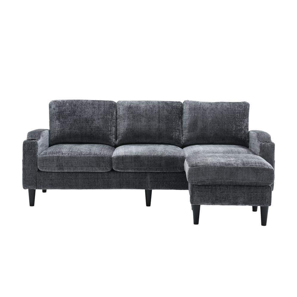 4-Piece L-Shaped Sectional Sofa Grey - rated 3 stars from 6 reviews
