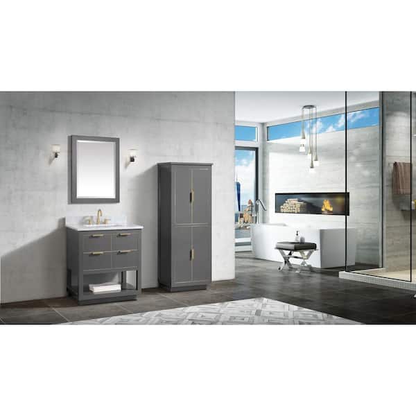 Avanity Allie 30-in Twilight Gray Bathroom Vanity Cabinet