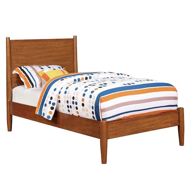 Unbranded Ernest Brown Wood Frame Twin Platform Bed