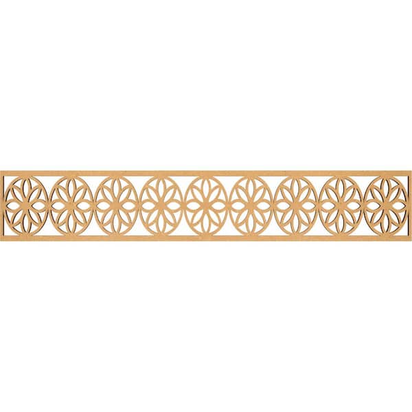 Ekena Millwork Blume Fretwork 0.375 in. D x 46.625 in. W x 8 in. L MDF Wood Panel Moulding