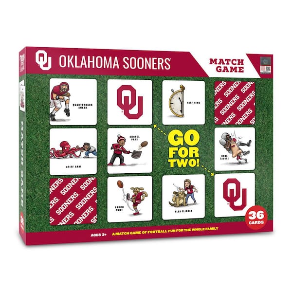 YouTheFan NCAA Oklahoma Sooners Licensed Memory Match Game