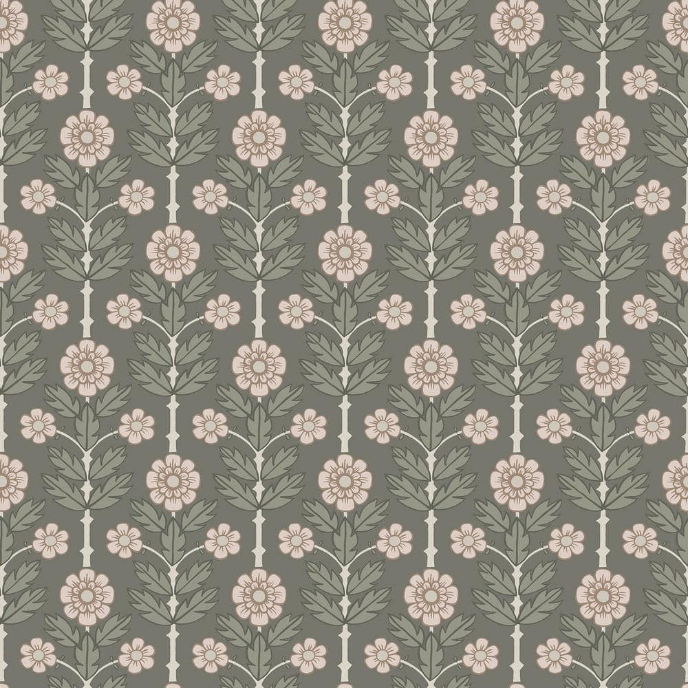 Aya Grey Floral Paper Strippable Roll (Covers 56.4 sq. ft.) price history on PriceWatchPro