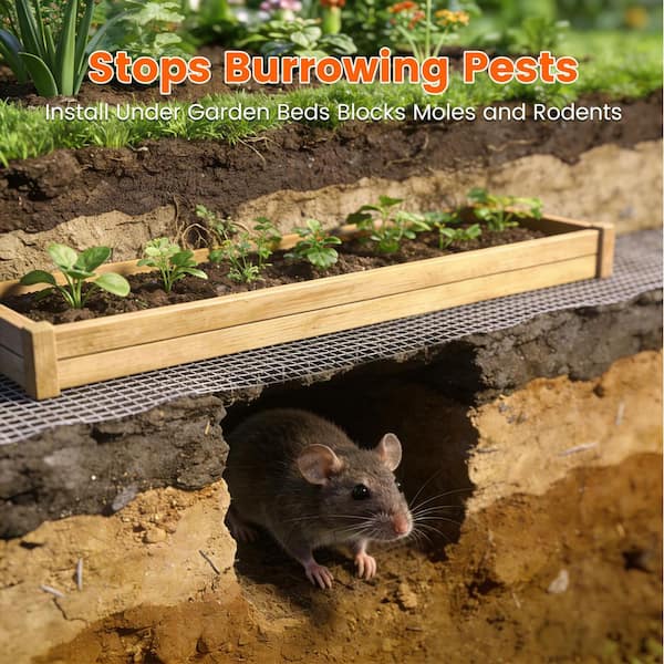 24 in. x 50 ft. 23-Gauge Reinforced Hot-Dip Galvanized Metal Wire Mesh