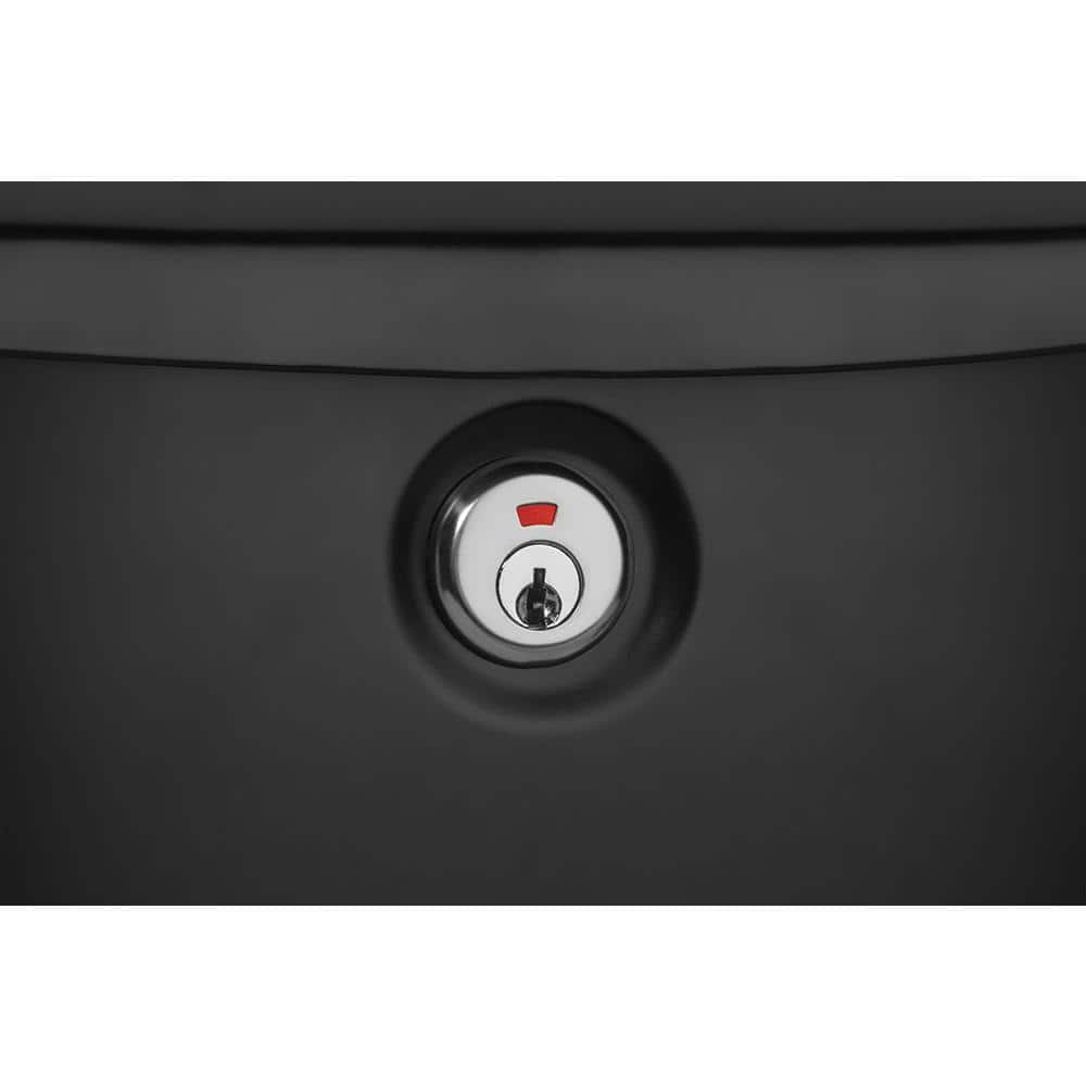 Black Steel Lockable Wall Mount Mailbox