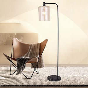 Varde Matte Black 1-Light Floor Lamp