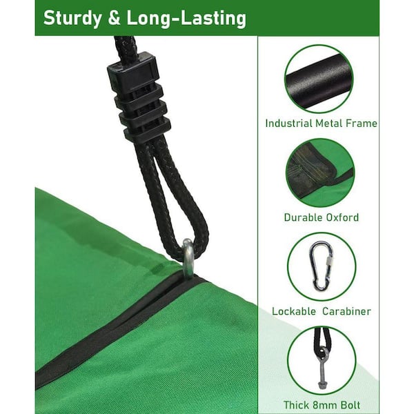 Rectangular Tree Swing Series with Metal Frame for Indoor/Outdoor