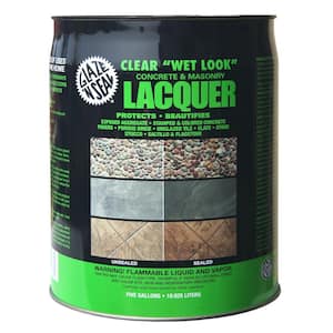 5 gal. Clear Wet Look Concrete and Masonry Lacquer Sealer