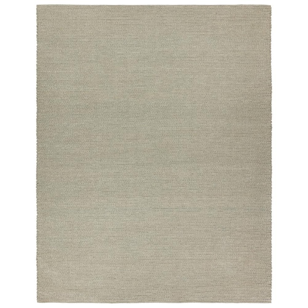 Jaipur Living Envelop 9 ft. x 12 ft. Taupe/Gray Solid Handmade Area Rug