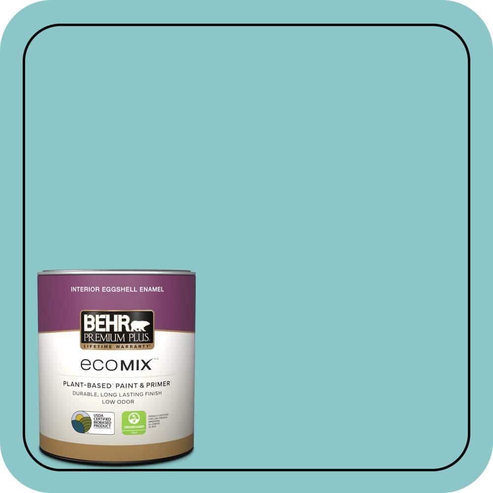 1 qt. #510D-4 Embellished Blue Eggshell Enamel EcoMix Plant-Based Interior Paint & Primer price history on PriceWatchPro