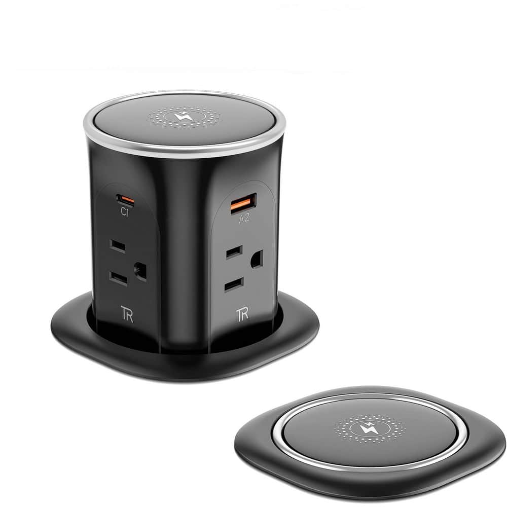9-Outlet 4-Ports USB-A 2-Ports USB-C Surge Protector with 15W Wireless Charger Tamper Resistant Pop Up price history on PriceWatchPro