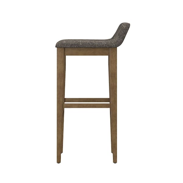 Renmark 26.5 in. Chocolate Gray Counter Stool
