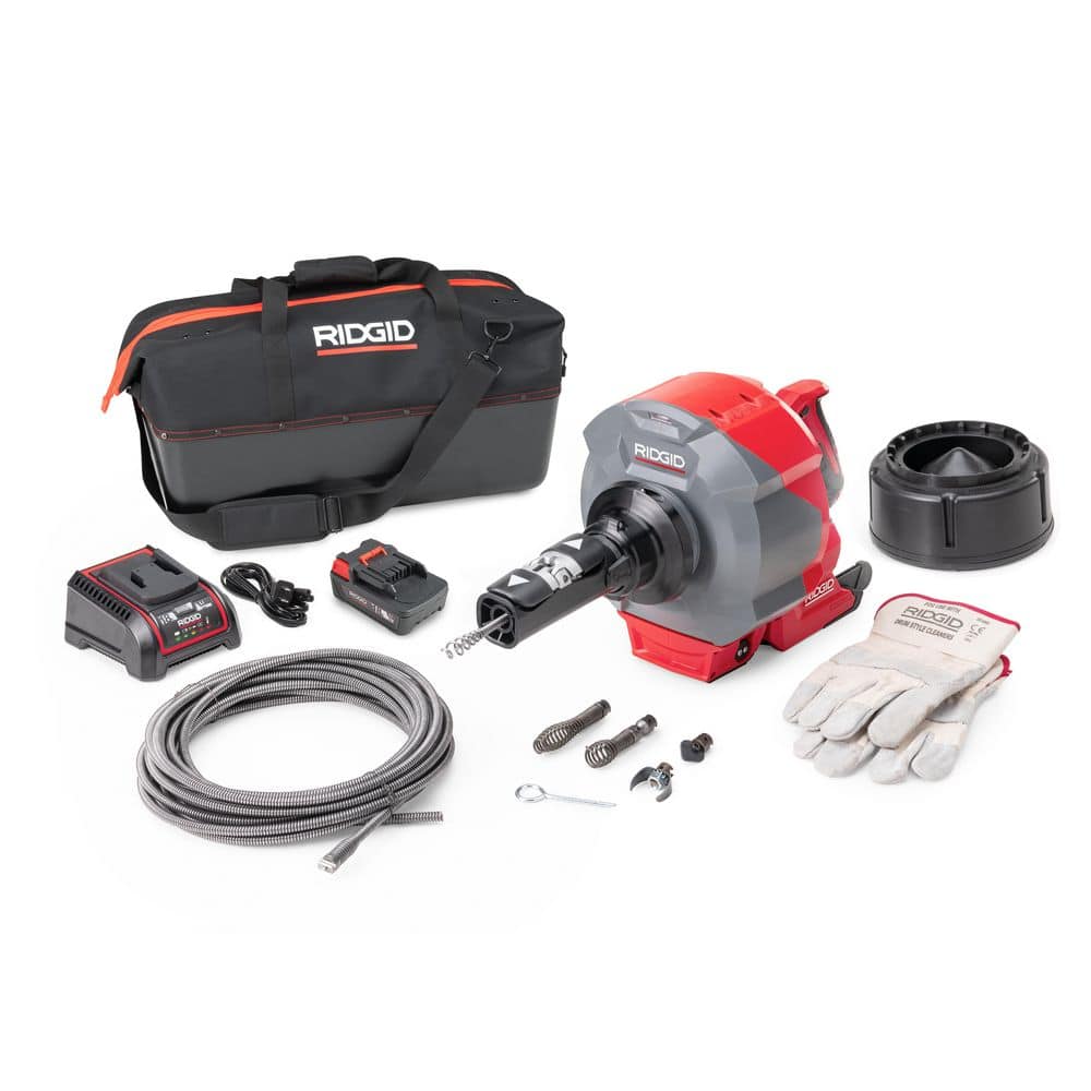 RIDGID K-46 Cordless SinkSnake Deluxe Kit w/ 5/16 in. x 25 ft. & 3