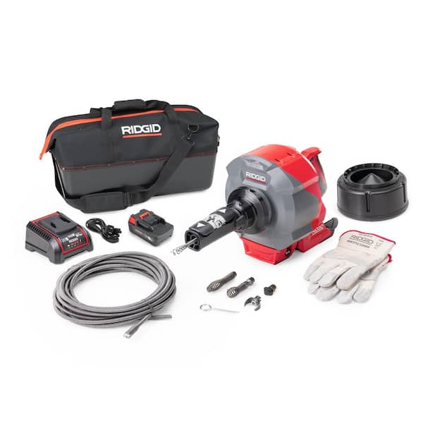 K-46 Cordless SinkSnake Deluxe Kit w/ 5/16 in. x 25 ft. & 3/8 in. x 35 ft. Cable, Tool Set, Case, 18V Battery & Charger