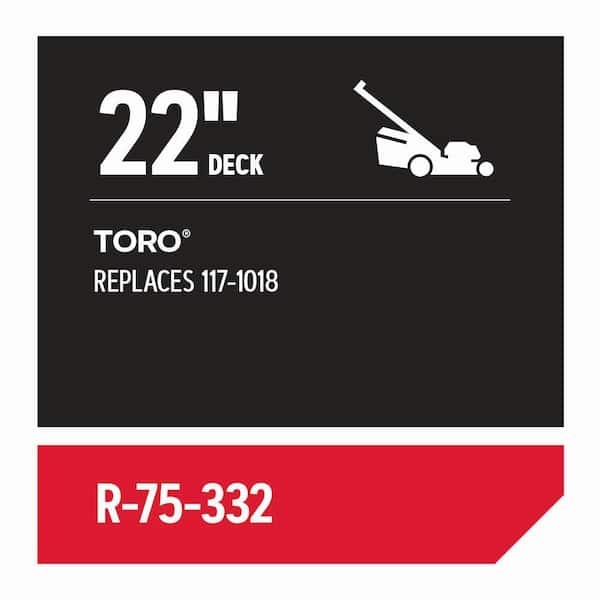 Replacement Belt 3/8 in. x 32 in. for 22 in. Deck Walk-behind Mowers, Fits Toro (R-75-332)