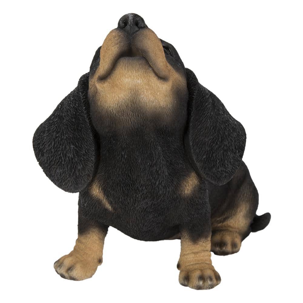 HI-LINE GIFT LTD. Howling Dachshund Puppy Garden Statue