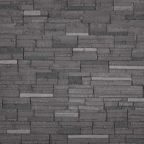 DuraKwik Stone Polyurethane Faux Stacked Stone Panels -Volcano Ash