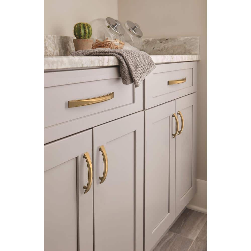 Champagne Bronze 7.5" Matte Arch Cabinet Pull with Mounting Hardware