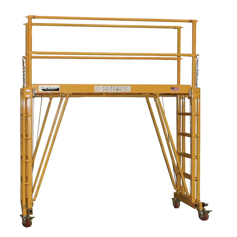 TELE-TOWER 8 ft. Adjustable Work Platform Deck 1101-96 - The Home Depot