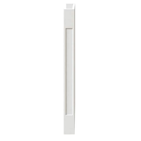 Home Decorators Collection 3 in. x 34.5 in. x 21.75 in. Hawthorne Bath Cabinet Flute End Panel in Linen White
