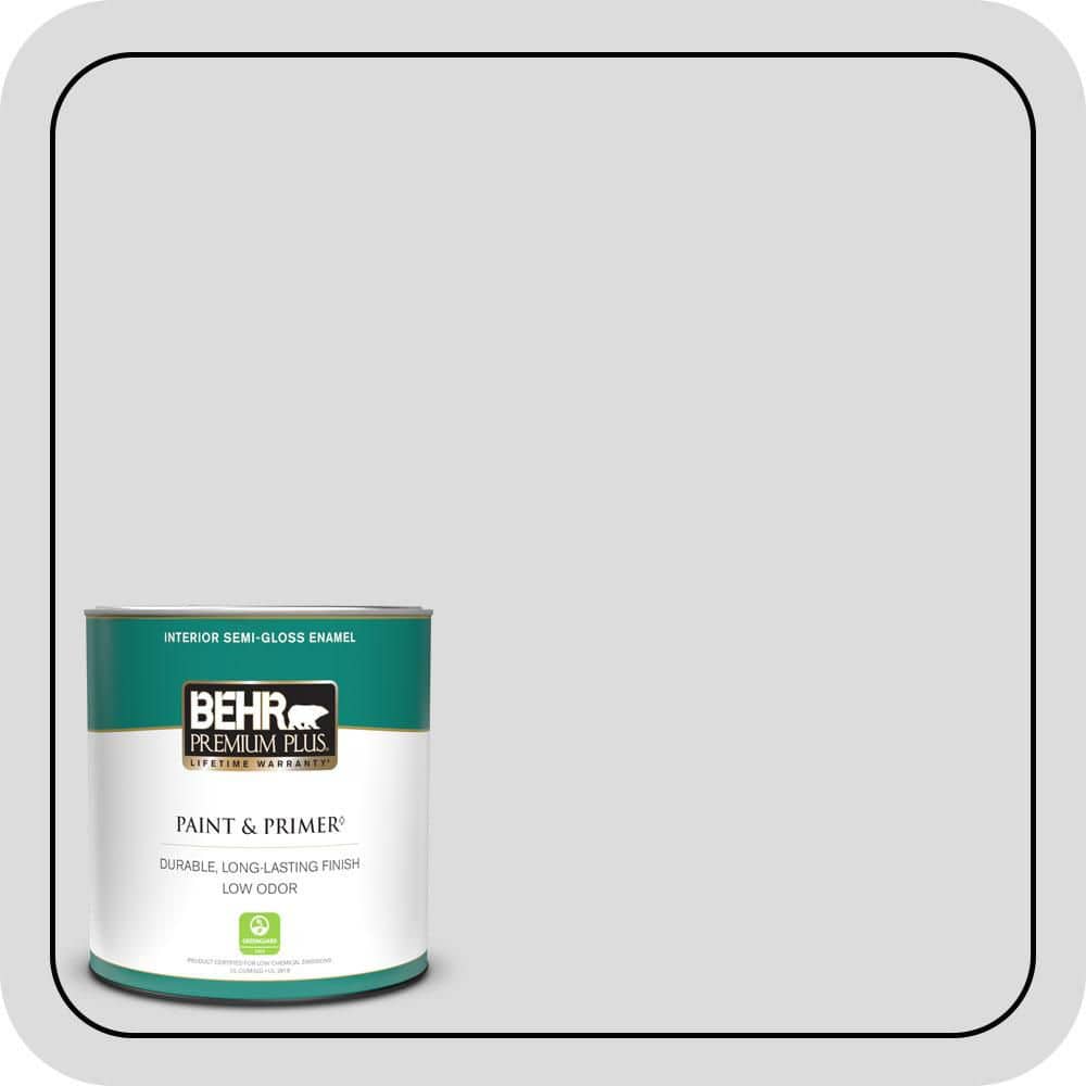 1 qt. #N530-1 Pixel White Semi-Gloss Enamel Low Odor Interior Paint & Primer price history on PriceWatchPro