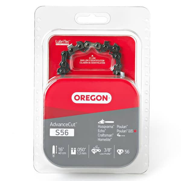 Oregon S56 Chainsaw Chain for 16 in. Bar Fits Makita, Echo, Husqvarna, Craftsman, Poulan and more