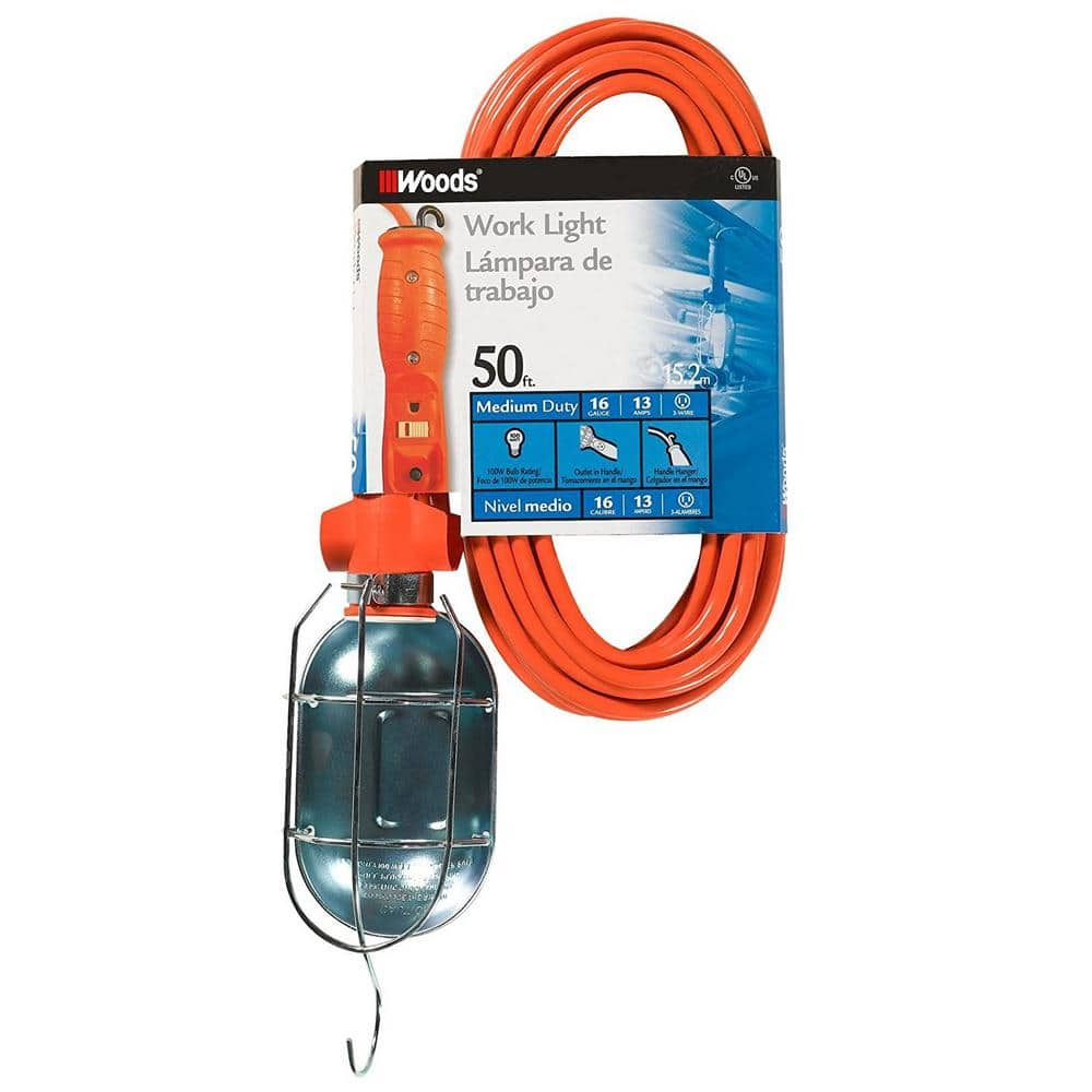 UPC 078693006920 product image for 75-Watt 50 ft. 16/3 SJTW Incandescent Portable Heavy-Duty Guarded Trouble Work L | upcitemdb.com