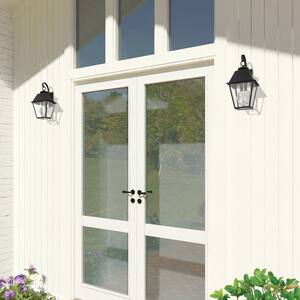 Mansfield 2 Light Black Outdoor Wall Sconce