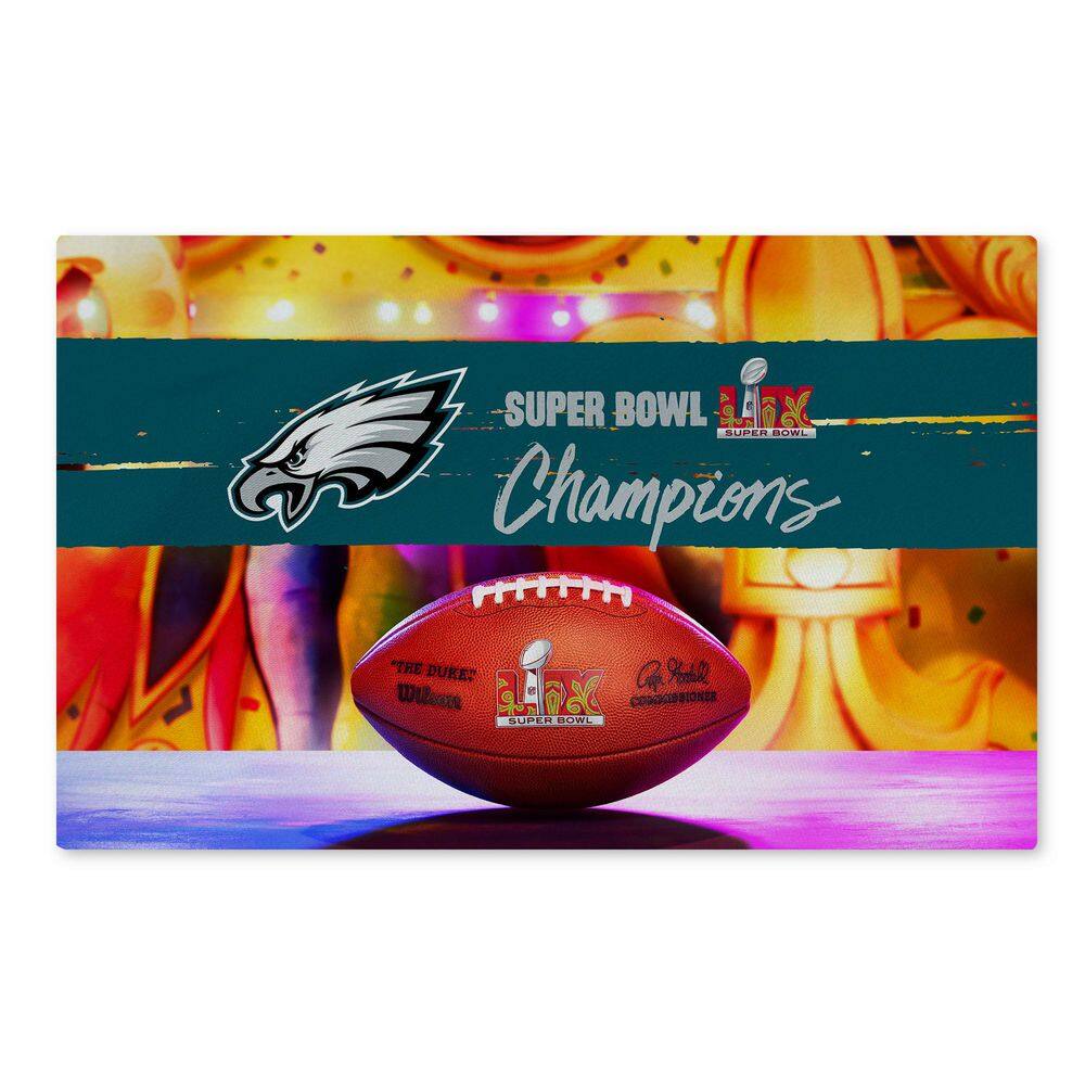 Philadelphia Eagles NFL 2025 Super Bowl LIX Parade Washable Multicolor Rug 2x3 price history on PriceWatchPro