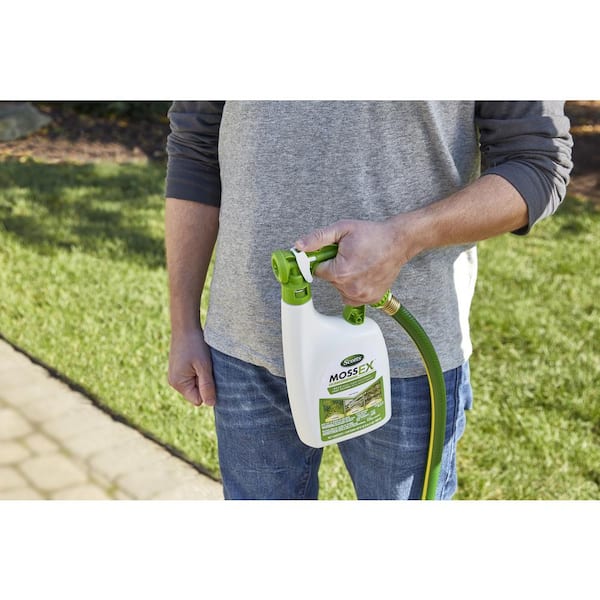 Scotts - MossEx 3-in-1 Ready Spray, 32 fl. oz., Kills Moss, Algae and Lichens, Fast Acting, Use on Lawns, Roofs, and Patios